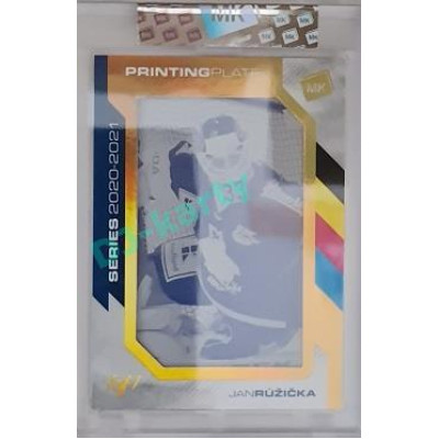 2023 MK The Gamers #PP-JR Jan Růžička 2021 Printing Plate 1/1 Yellow