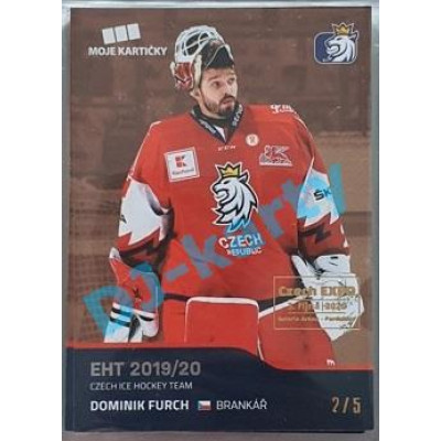 2020 MK reprezentace Dominik Furch #6 2/5 Red Czech Expo