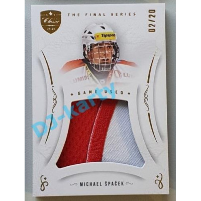 2021/22 OFS The Final Series Michael Špaček #JER-MS 02/20 Game Used Jersey Gold