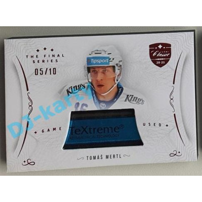 2021/22 OFS The Final Series Tomáš Mertl #STI-MEO 05/10 Game Used Stick Red