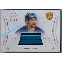 2021/22 OFS The Final Series Ondřej Vitásek #STI-VIO 01/20 Game Used Stick Gold