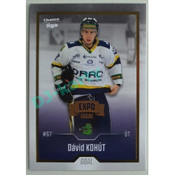 2022/23 Goal Cards Chance Liga 1. série #182 Dávid Kohút Expo Pardubice Gold 1 of 3