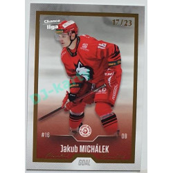 2022/23 Goal Cards Chance Liga 1. série #131 Jakub Michálek Gold 17/23