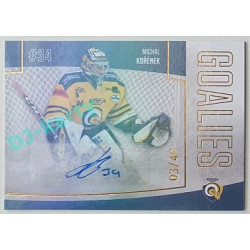 2022/23 Goal Cards Chance Liga 2. série #39 Michal Kořének Goalies Autograph xx/49