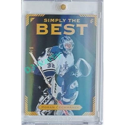 2023 Legendary Cards Simply the Best #26 Roman Čechmánek Neon Rainbow 1/9