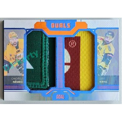 2022/23 Goal Cards Chance Liga Update #D-16 O. Němec / J. Krisk Duals Jersey EXPO 5/5
