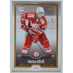 2022/23 Goal Cards Chance Liga Update #451 Václav Krliš Gold xx/23