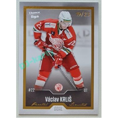 2022/23 Goal Cards Chance Liga Update #451 Václav Krliš Gold xx/23