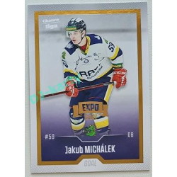 2022/23 Goal Cards Chance Liga 2. série #373 Jakub Michálek Expo Gold 1 of 3