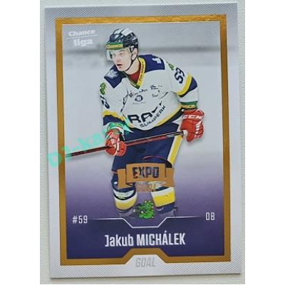 2022/23 Goal Cards Chance Liga 2. série #373 Jakub Michálek Expo Gold 1 of 3