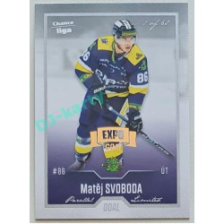 2022/23 Goal Cards Chance Liga 2. série #383 Matěj Svoboda Expo Silver 1 of 3