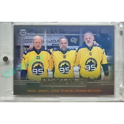 2023/24 Goal cards Chance Liga 2. série #MOM-01 Pavel Janků/Josef Štraub/Roman Meluzín Moments Parallel 05/19