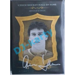 2020 OFS Síň slávy českého hokeje Arnold Kadlec #SSCH-AKA 4/6 Black Authentic Signature White