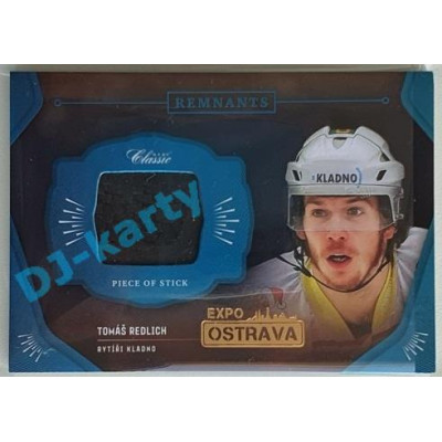 2020/21 OFS 2. série Tomáš Redlich #RPS-TRE 1/1 Game Used Remnants EXPO OSTRAVA