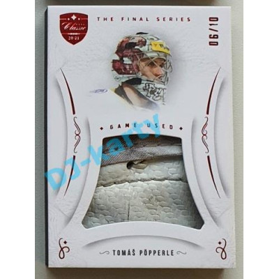 2021/22 OFS The Final Series Tomáš Pöpperle #MEM-TP 06/10 Game Used Red