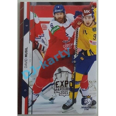 2021 MK reprezentace David Musil MS 2021 #60 2/5 Expo Red