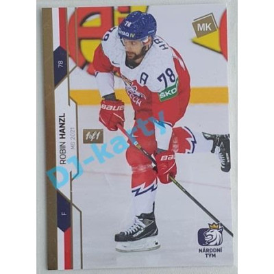 2021 MK reprezentace Robin Hanzl MS 2021 #75 1/1 Gold