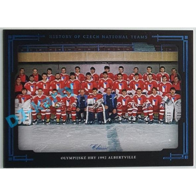 2021/22 OFS The Final Series Olympijské hry 1992 Albertville #HCNT-40 5/9 History of Czech National Teams