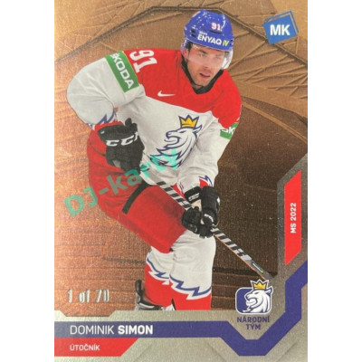 2021/22 MK reprezentace #052 Dominik Simon MS Bronze 1 of 70