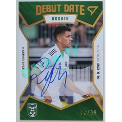 2021/22 Sportzoo Fortuna Liga 2. série #DR17 Kacper Zych DEBUT DATE ROOKIE AUTO 70/99