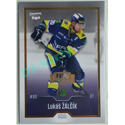 2022/23 Goal Cards Chance Liga 1. série #183 Lukáš Žálčík Expo Pardubice Gold 1 of 3