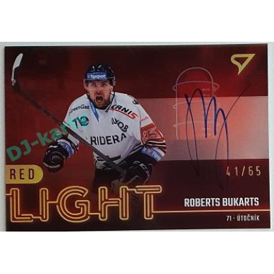 2022/23 Sportzoo ELH 2. série #RLS-RB Roberts Bukarts Red Light Auto xx/65