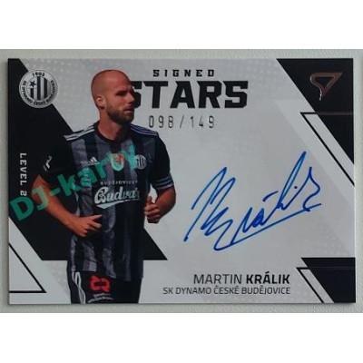 2022/23 Sportzoo Fortuna Liga 2. série #SL2-MK Martin Králik Signed Stars Level 2 xx/149