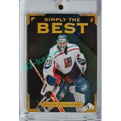 2023 Legendary Cards Simply the Best #27 Roman Čechmánek Neon Rainbow 3/9