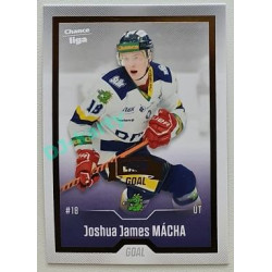 2022/23 Goal Cards Chance Liga 2. série #378 Joshua J. Mácha Expo Gold 1 of 3