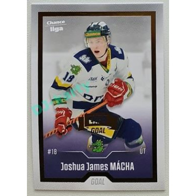 2022/23 Goal Cards Chance Liga 2. série #378 Joshua J. Mácha Expo Gold 1 of 3