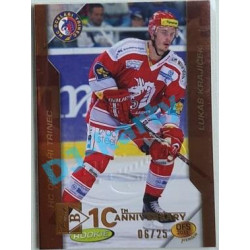 2020/21 OFS 2. série Lukáš Krajíček #14 06/25 Buyback Embosed GOLD