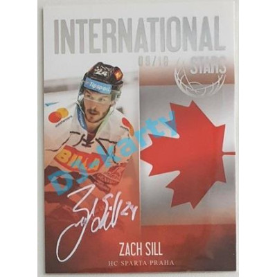 2020/21 OFS 1. série Zach Sill #IS-30 09/10 International Stars Signature