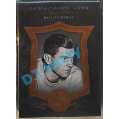 2020 OFS Síň slávy českého hokeje Karel Hromádka #SSCH-063 17/25 Black Cut