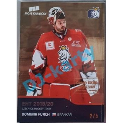 2020 MK reprezentace Dominik Furch #6 2/5 Gold Czech Expo