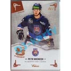 2019/20 OFS Chance liga Petr Wiencek #254 1/1 Leather paralel Expo Pard.