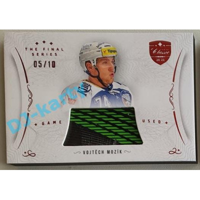 2021/22 OFS The Final Series Vojtěch Mozík #STI-MOV 05/10 Game Used Stick Red