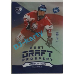 2021 MK reprezentace Stanislav Svozil #DP1 Draft Prospects Rainbow 1 of 100