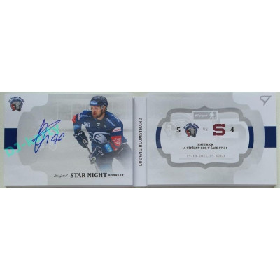2021/22 Sportzoo TIPSPORT ELH 2. série #SN-LB Ludwig Blomstrand Star Night Booklet 11/25