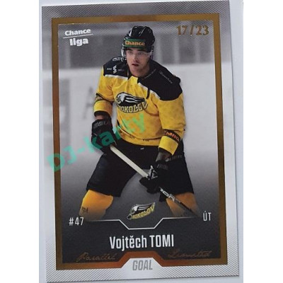 2022/23 Goal Cards Chance Liga 1. série #040 Vojtěch Tomi Gold 17/23