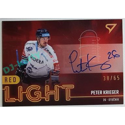 2022/23 Sportzoo ELH 2. série #RLS-KR Peter Krieger Red Light Auto xx/65