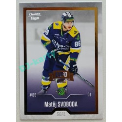 2022/23 Goal Cards Chance Liga 2. série #383 Matěj Svoboda Expo Gold 1 of 3