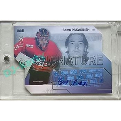 2023/24 Goal cards Chance Liga 2. série #S-61 Samu Pakarinen Autograph Silver 11/20