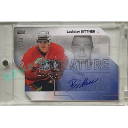 2023/24 Goal cards Chance Liga 2. série #S-63 Ladislav Bittner Autograph Silver 11/20