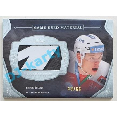 2020/21 OFS 2. série Marek Ďaloga #GUM-MĎA 48/66 Game Used Material