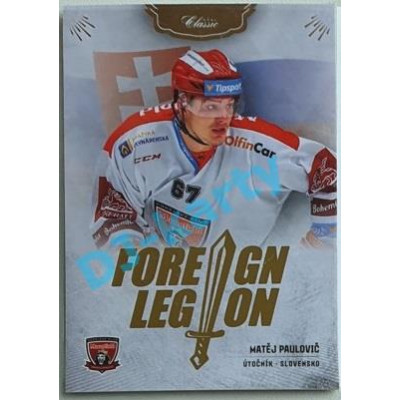 2020/21 OFS 2. série Matěj Paulovič #FL-MPA Foreign Legion GOLD /77