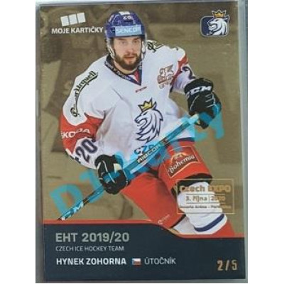 2020 MK reprezentace Hynek Zohorna #44 2/5 Gold Czech Expo