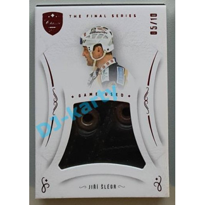 2021/22 OFS The Final Series Jiří Šlégr #MEM-JE 05/10 Game Used Red