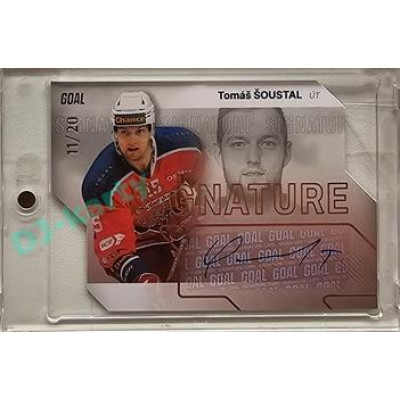2023/24 Goal cards Chance Liga 2. série #S-68 Tomáš Šoustal Autograph Silver 11/20