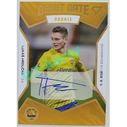 2021/22 Sportzoo Fortuna Liga 2. série #DR10 Lukáš Hrdlička DEBUT DATE ROOKIE AUTO 70/99