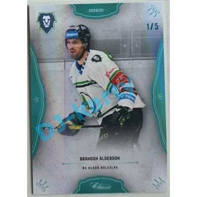2020/21 OFS 2. série Brandon Alderson #353 1/5 Blue Neon